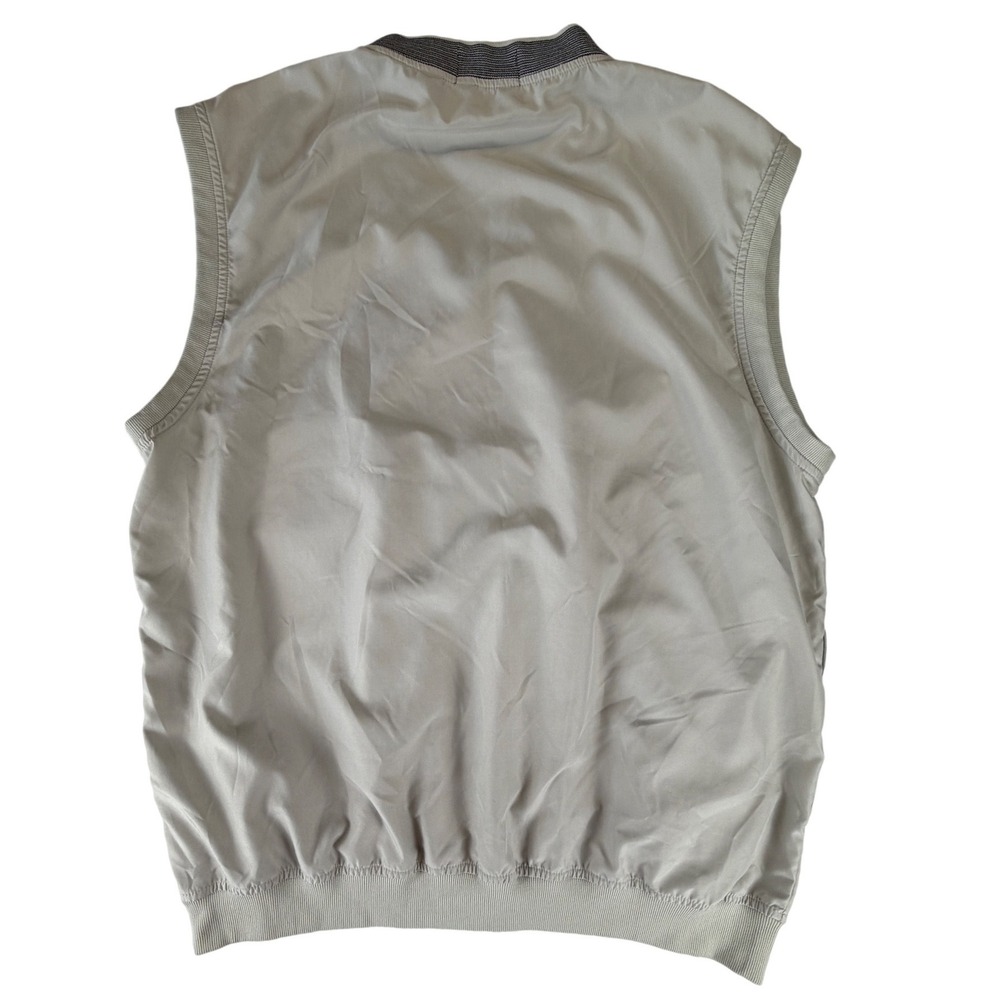 Ashworth Weather Systems Golf‎ Vest Mens XL Tan V-Neck Wind Resistant Breathable - Picture 3 of 5